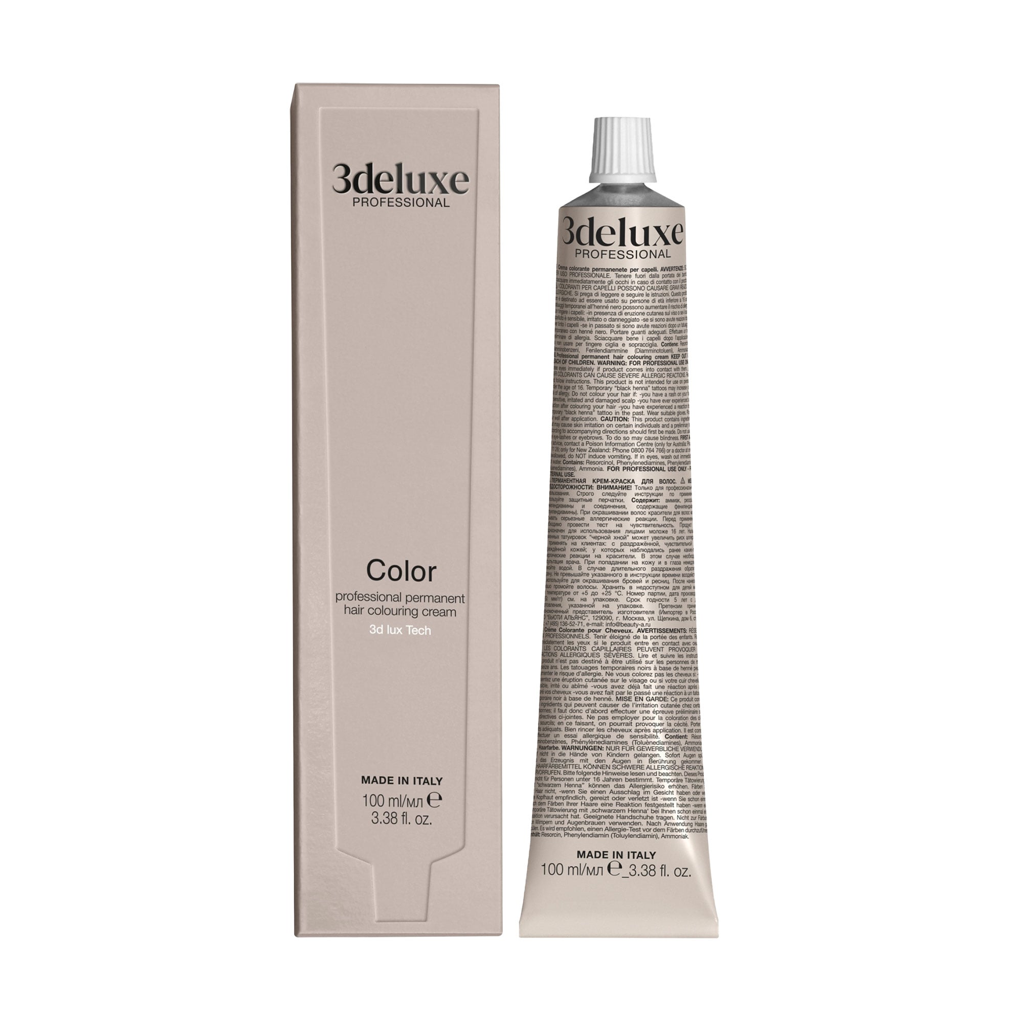 Уцінка! Перманентна крем-фарба для волосся 3DeLuXe Tech Hair Colouring Cream 9.22 Very Light Irisee Rose Blond, 100 мл