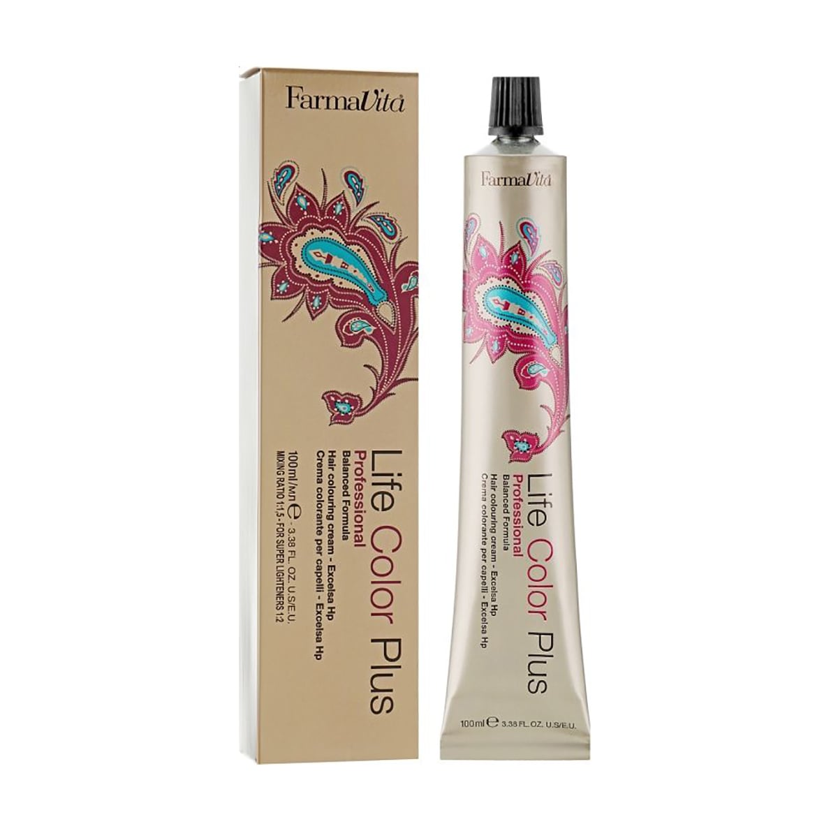 Уцінка! Перманентна крем-фарба для волосся FarmaVita Life Color Plus Hair Colouring Cream 5.77 Середній інтенсивний коричневий кашемір, 100 мл